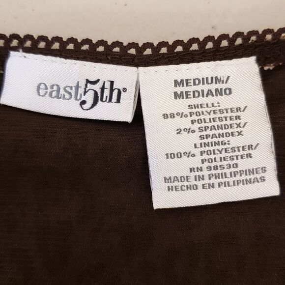 East 5th short Sleeve 🐆 Leopard print top  Medium - Picture 5 of 7